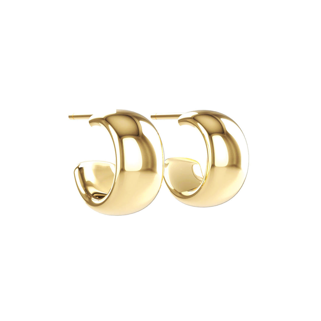 Golden Bold C Earrings