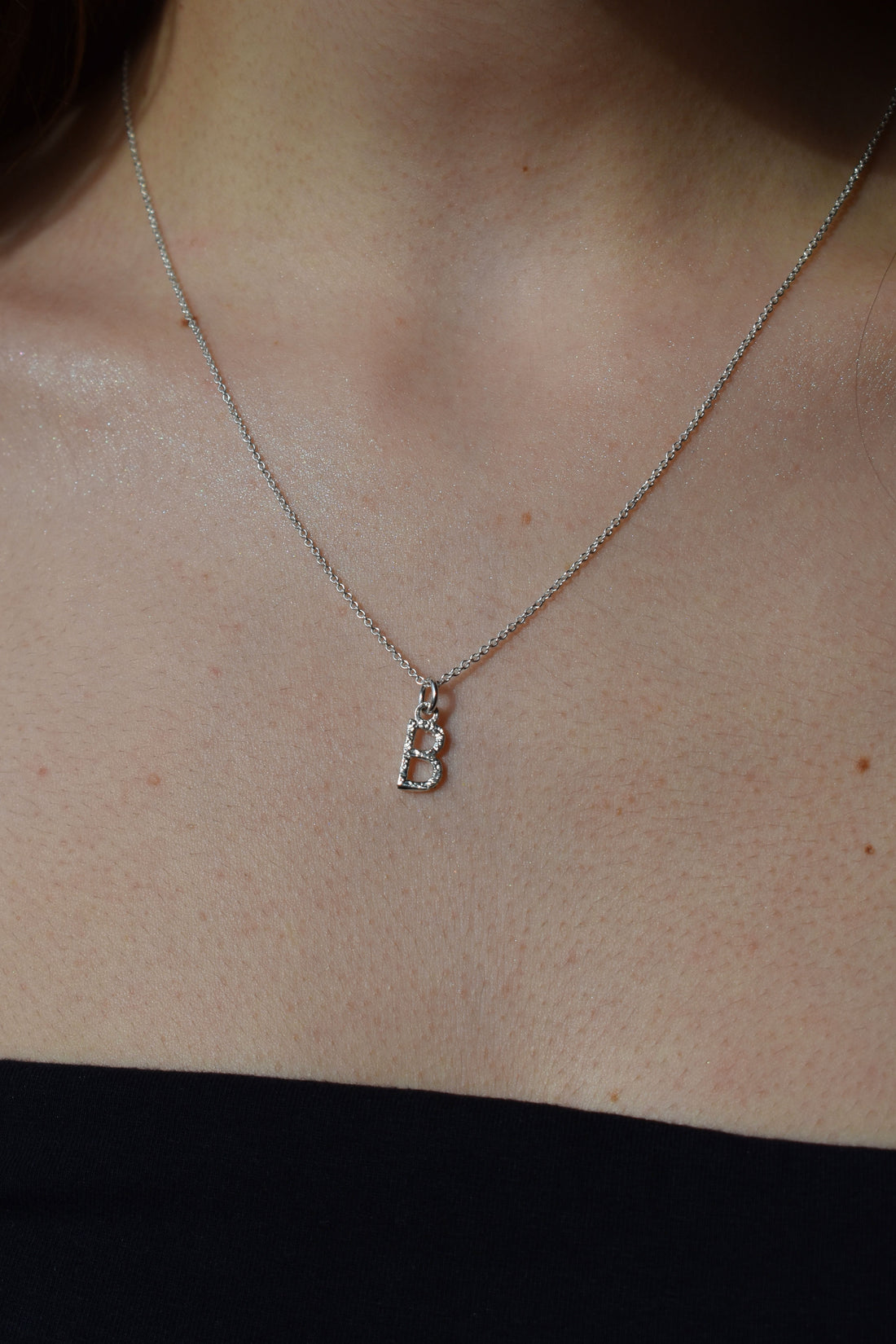 Hammered Letter Charm