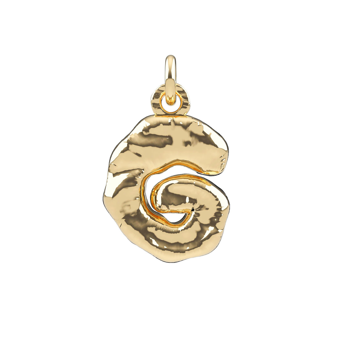 Golden Balloon Letter Charm