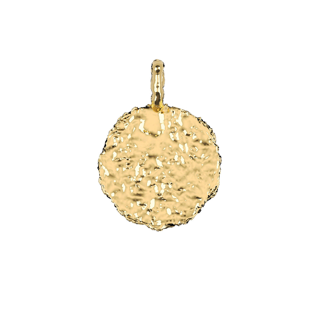 Golden Hammered Coin Charm