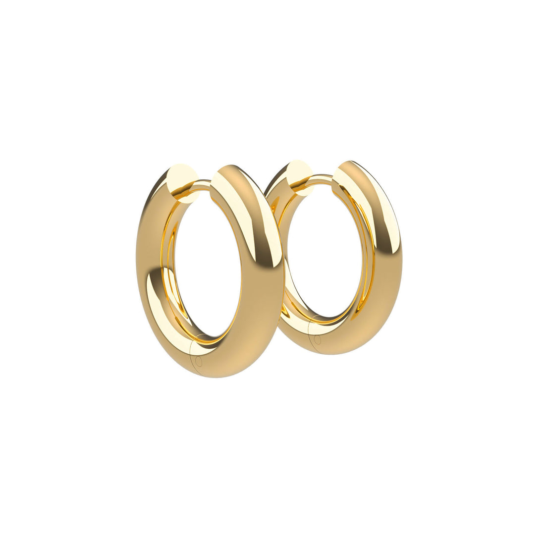 Mini Huggie Hoops in Gold