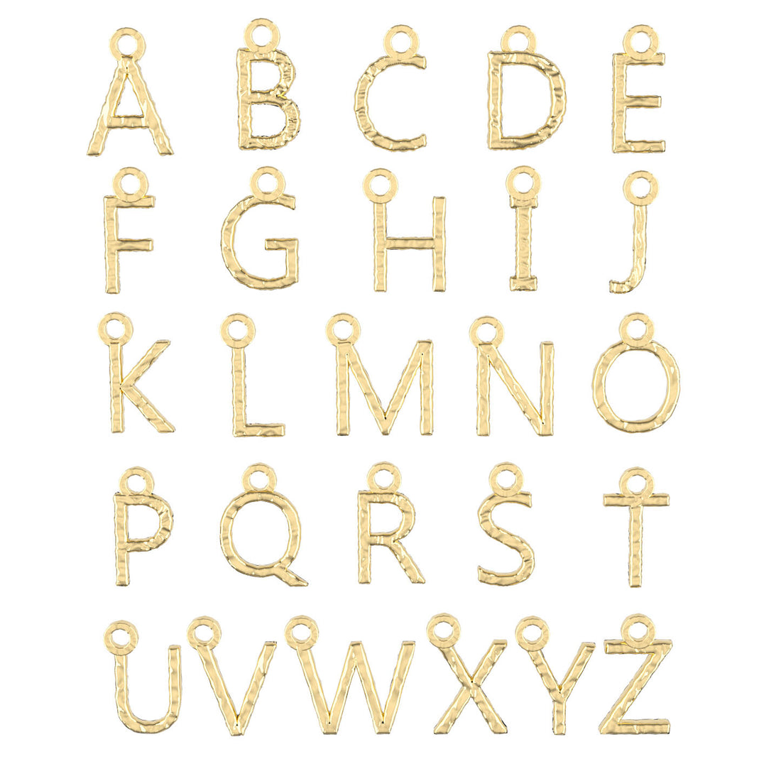 Golden Hammered Letter